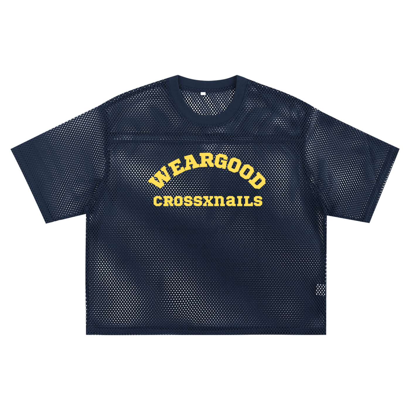 See-through Boxy Net T-shirt - Crossxnails Weargood