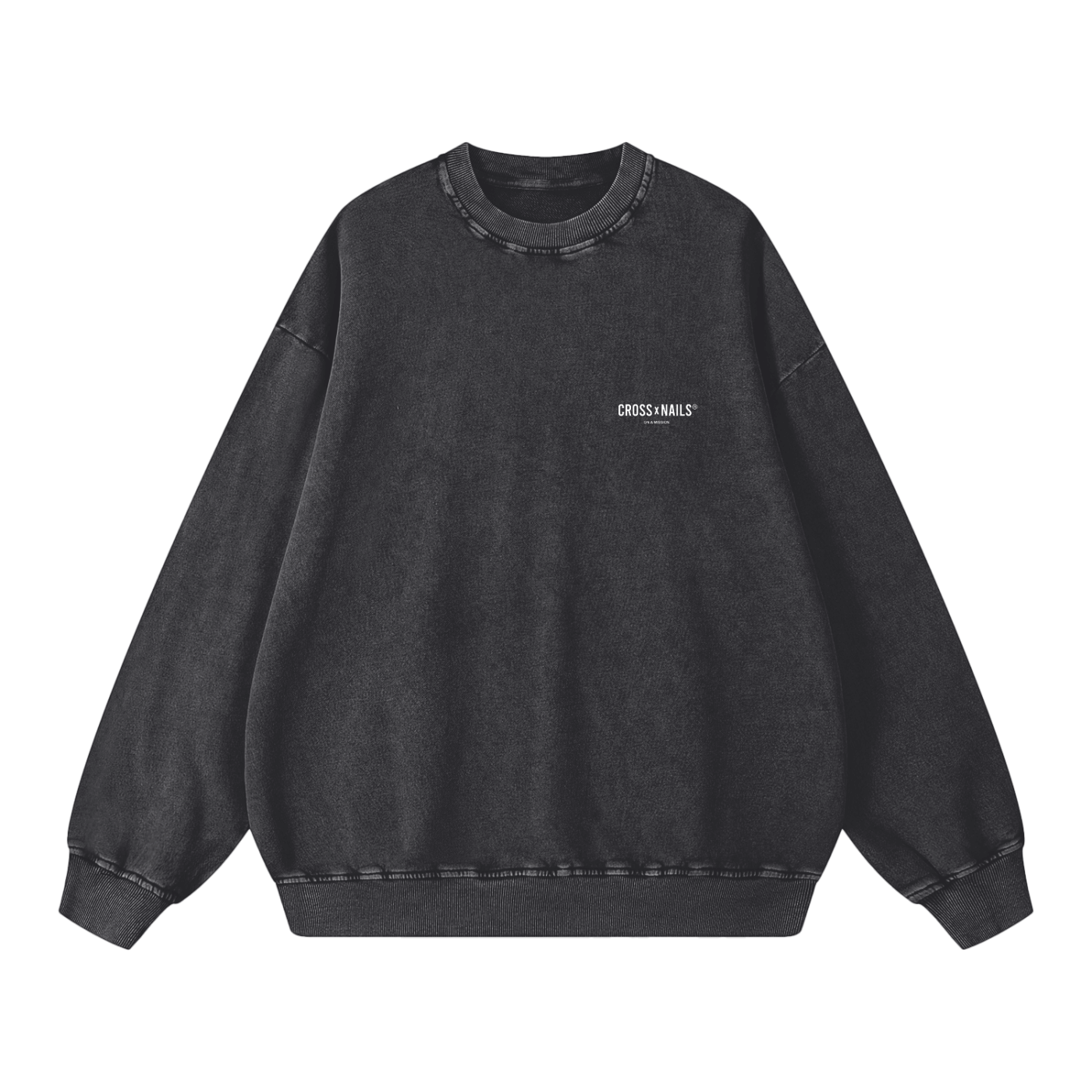 Crossxnails Vintage Wash Sweatshirt - Crossxnails Weargood