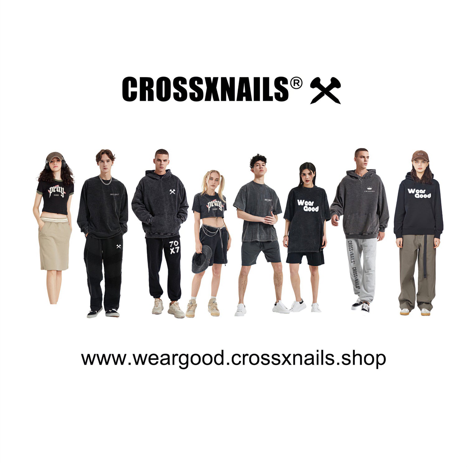 CROSSXNAILS WEARGOOD STREETWEAR CLOTHING BRAND - CROSSXNAILS Weargood  