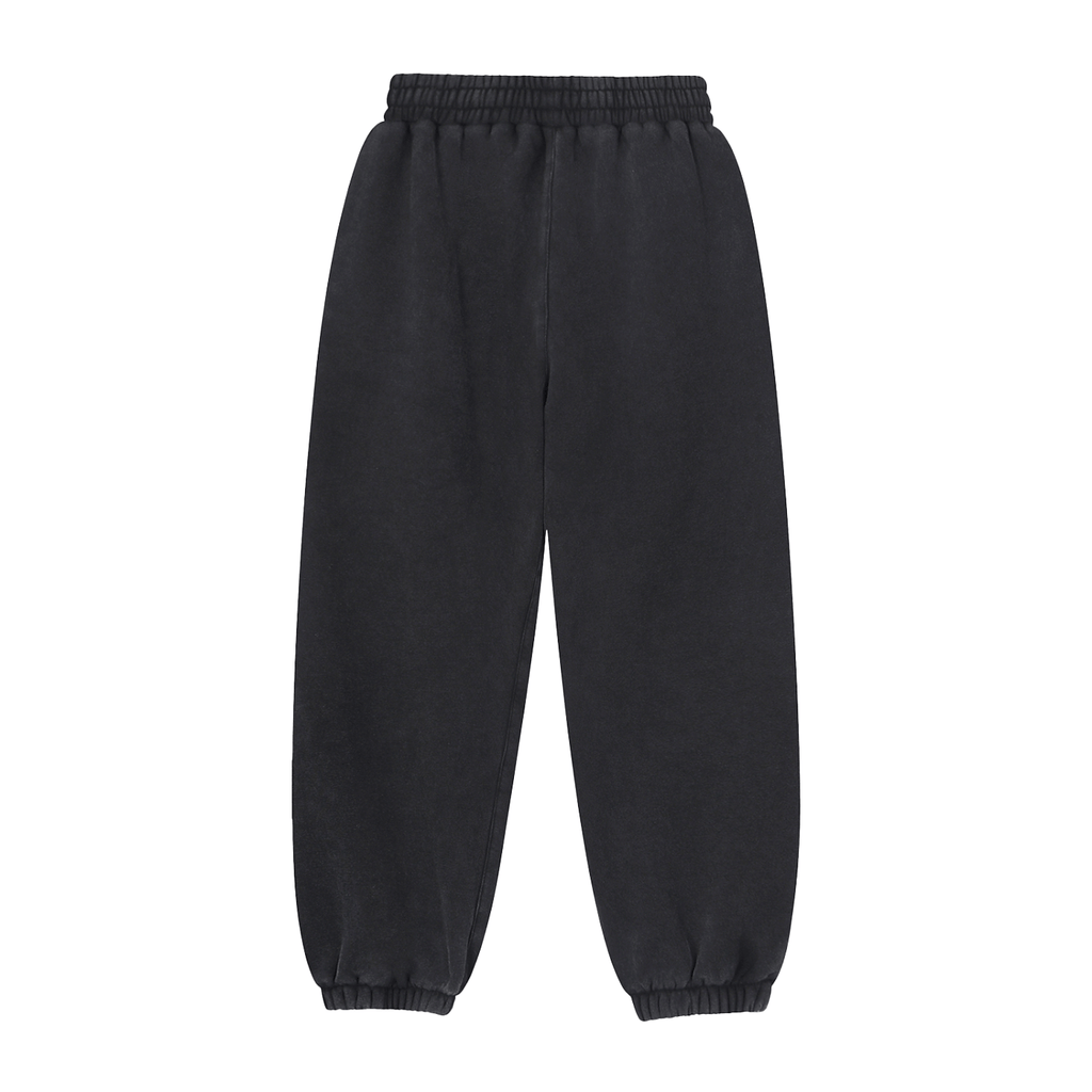 Crossxnails Fleeced Jogger Sweatpants in black, premium cotton, relaxed fit, Christian streetwear UK, Ipswich style.