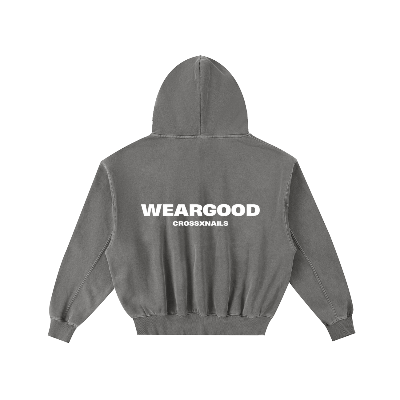 Crossxnails Oversized Washed Hoodie