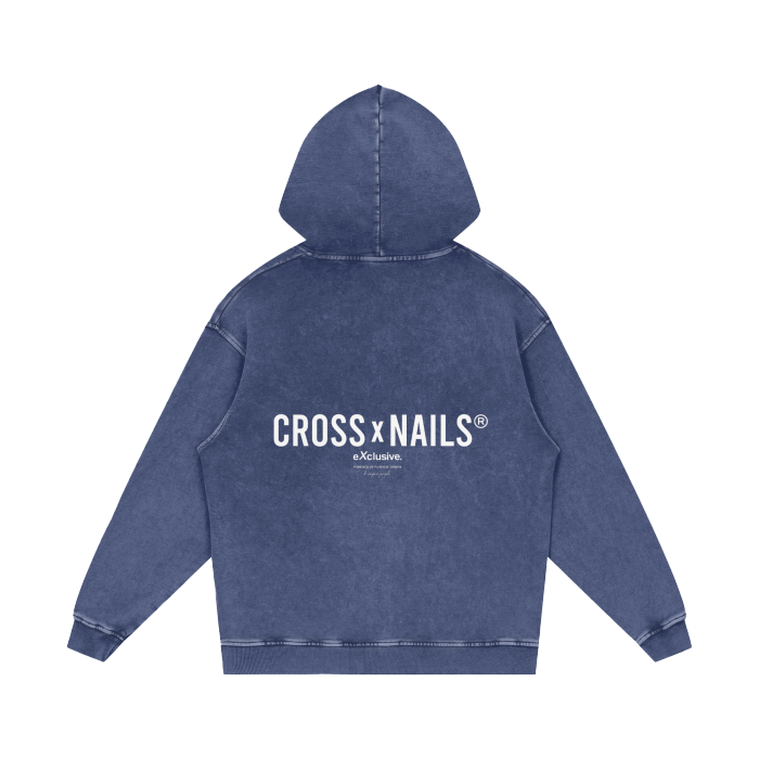 Acid Wash Oversize Hoodie - 420 GSM - Crossxnails Weargood