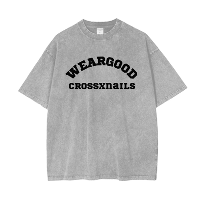 Crossxnails Weargood Acid Wash T-Shirt