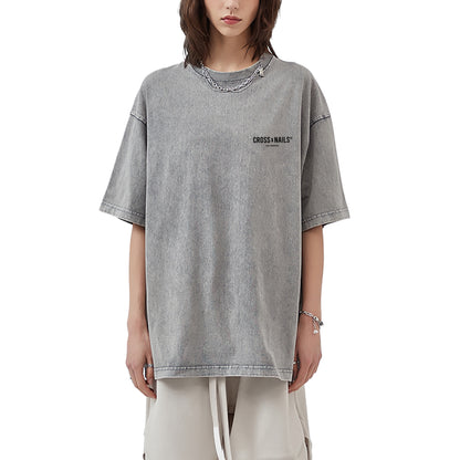 Crossxnails Acid Wash Oversize T-Shirt