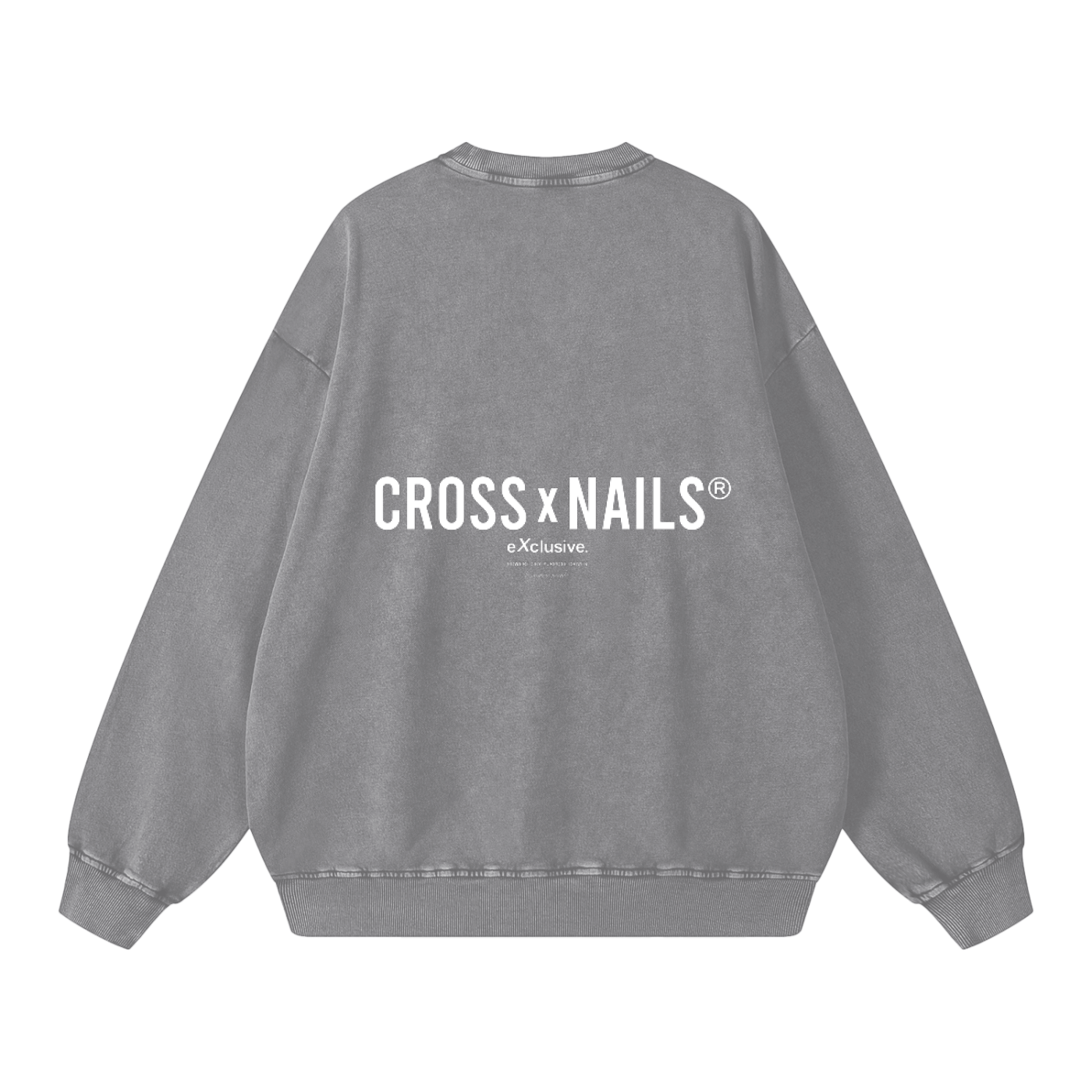 Crossxnails Vintage Wash Sweatshirt - Crossxnails Weargood
