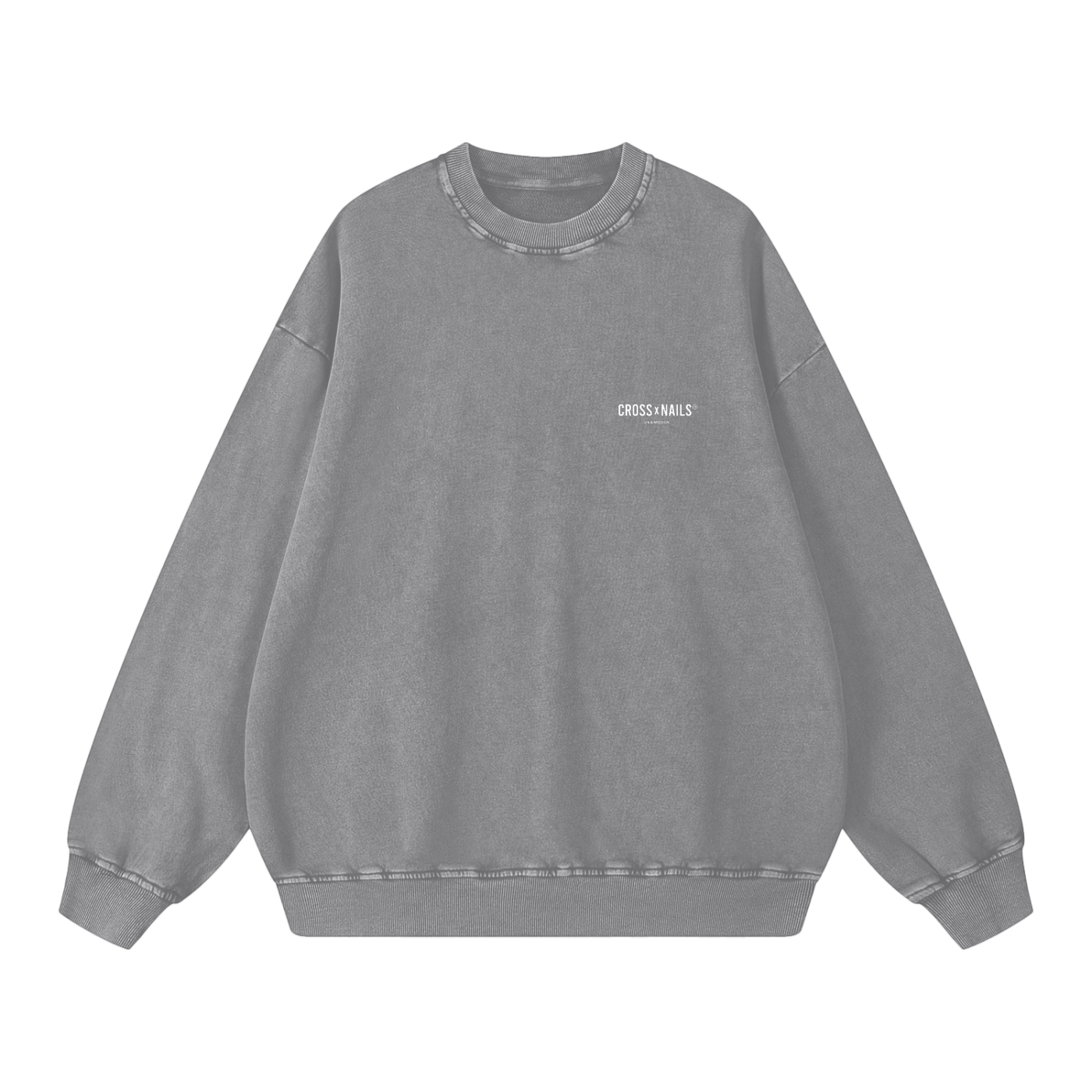 Crossxnails Vintage Wash Sweatshirt - Crossxnails Weargood