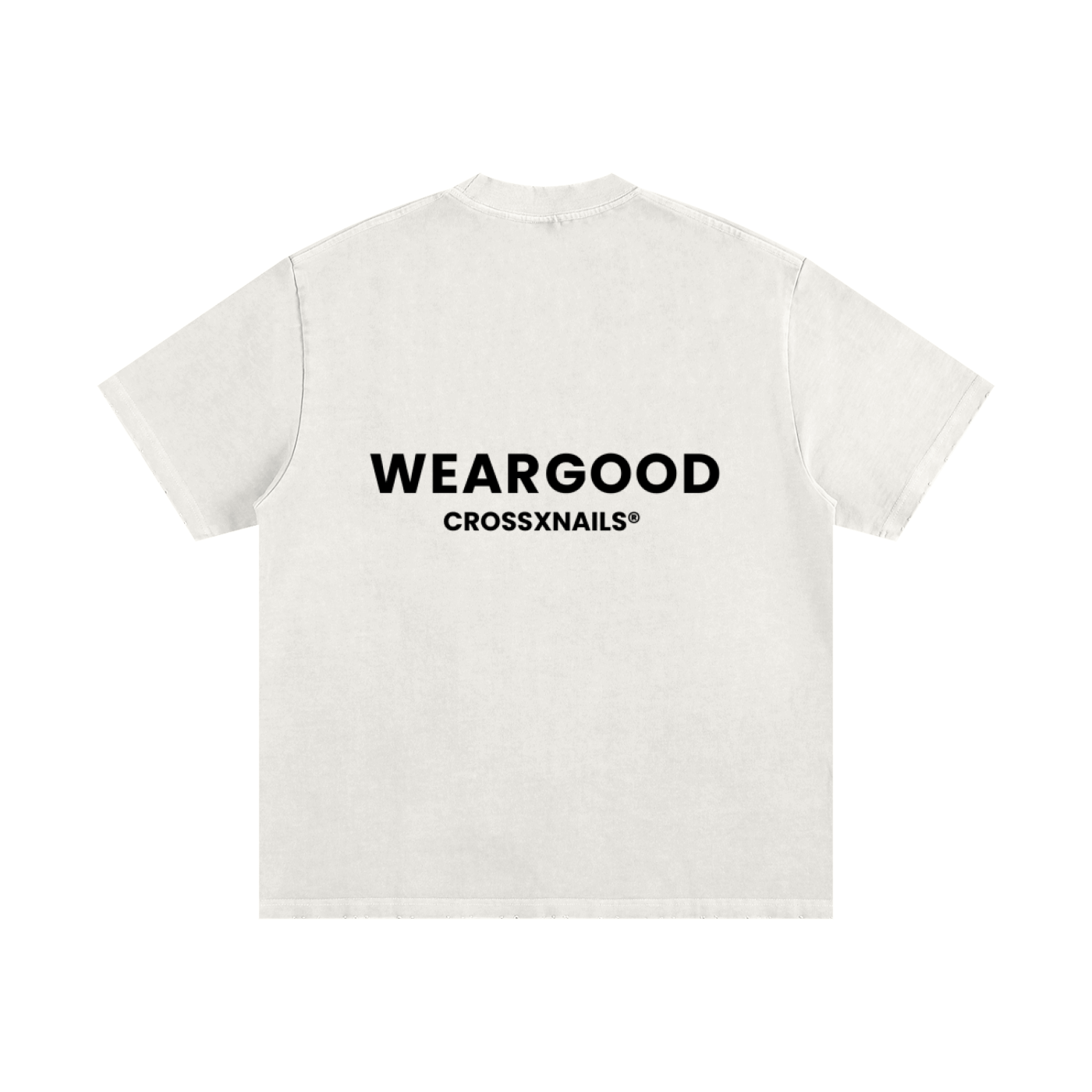 Crossxnails WearGood heavyweight oversized t-shirt in organic cotton, relaxed fit, Christian streetwear, UK, Ipswich.