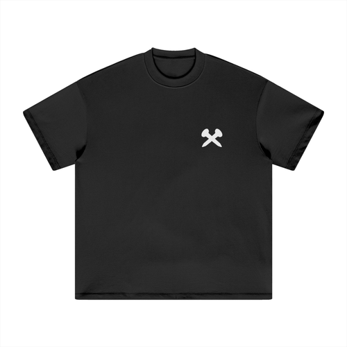 Crossxnails oversized t-shirt in black, 100% cotton, relaxed fit, streetwear essential, Ipswich, UK.