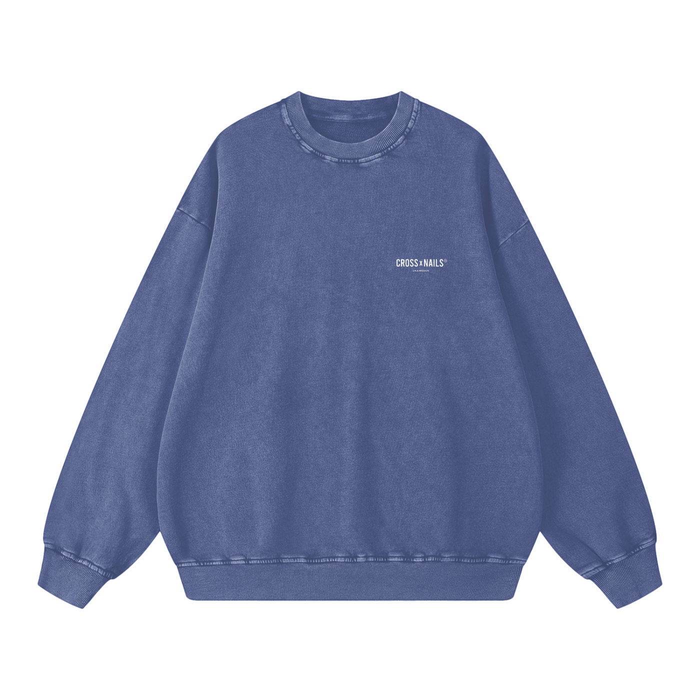 Crossxnails Vintage Wash Sweatshirt - Crossxnails Weargood