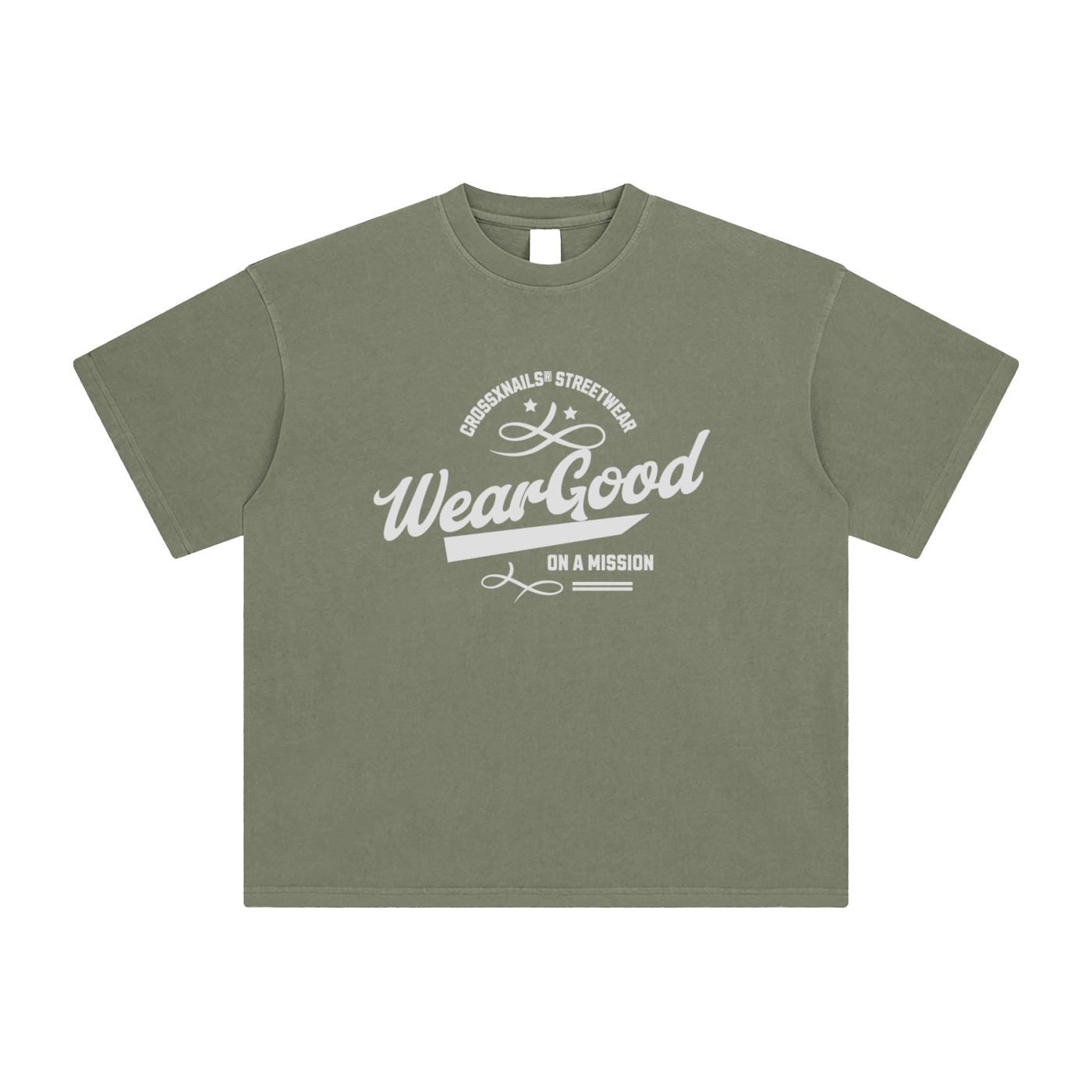 Weargood Enzyme Washed Oversized T-Shirt - Crossxnails Weargood