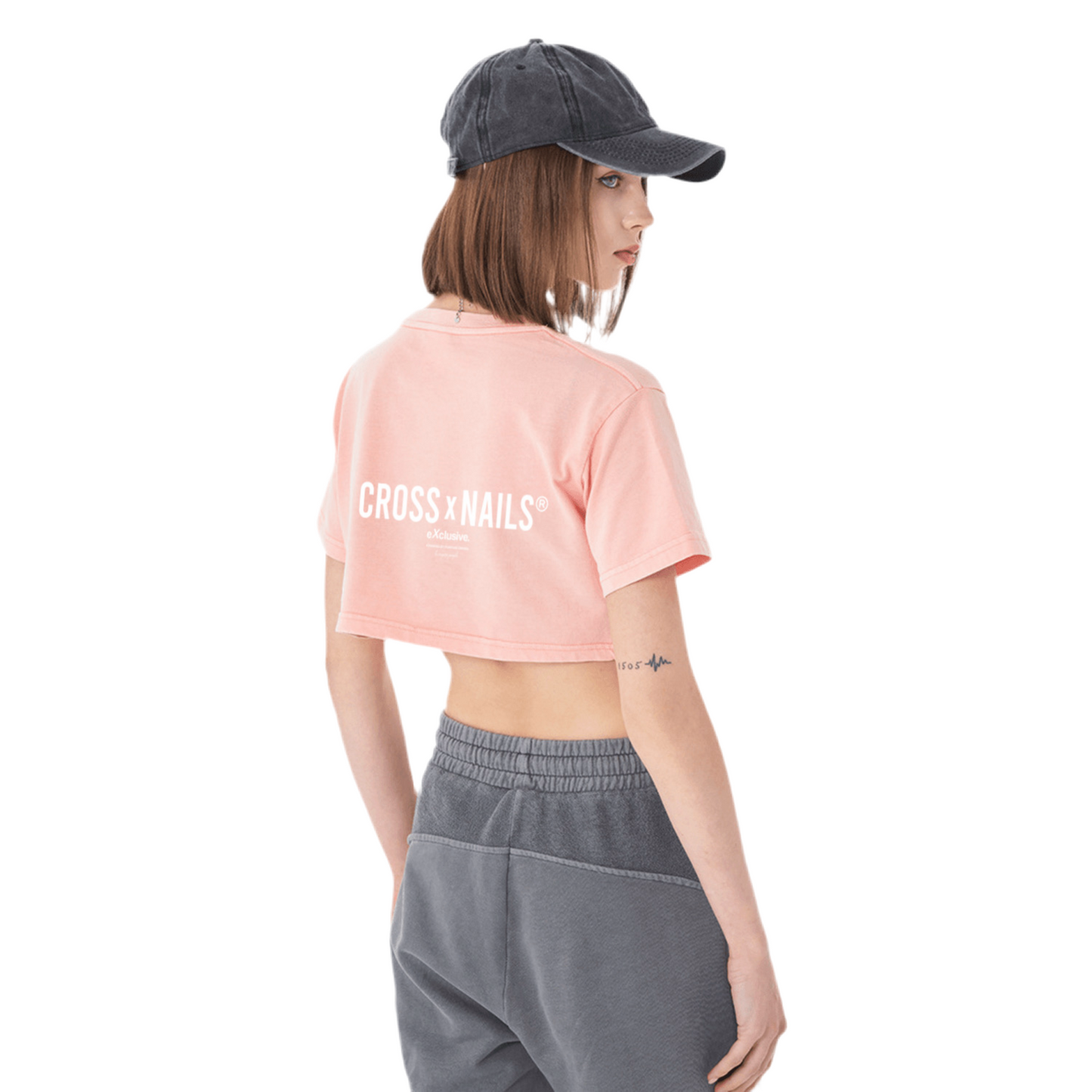 Crossxnails Washed Crop Top - Crossxnails Weargood