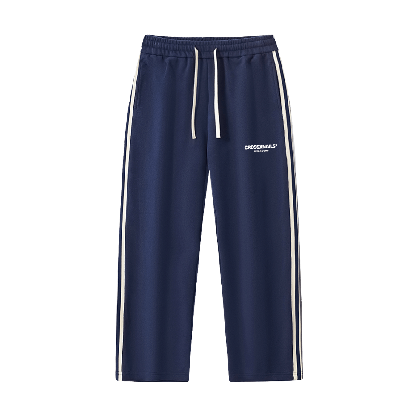 Crossxnails Straight Leg Joggers with Side Stripe by Crossxnails Weargood