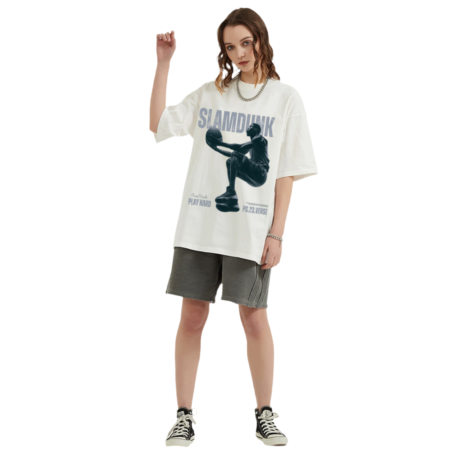 KINGS ACID WASH OVERSIZE T-SHIRT - CROSSxNAILS WearGood