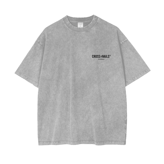 Crossxnails Acid Wash Oversize T-Shirt - Crossxnails Weargood