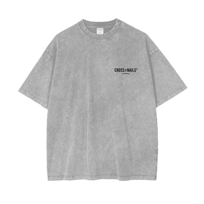 Crossxnails Acid Wash Oversize T-Shirt - Crossxnails Weargood