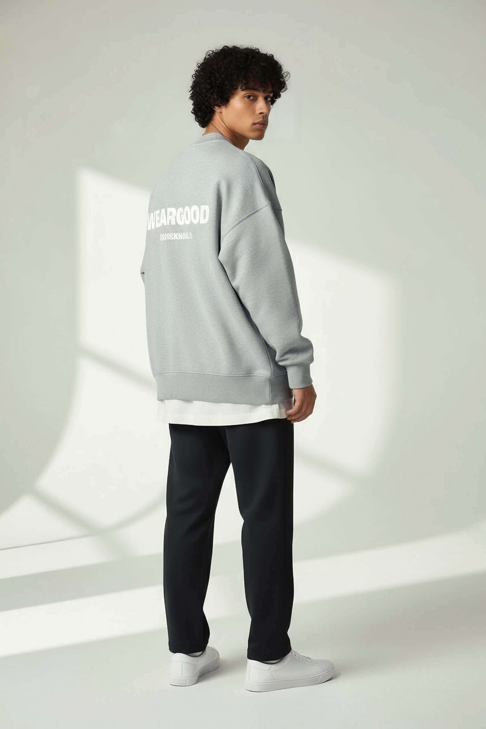 Crossxnails Fleece Side Slit Crewneck by Crossxnails Weargood