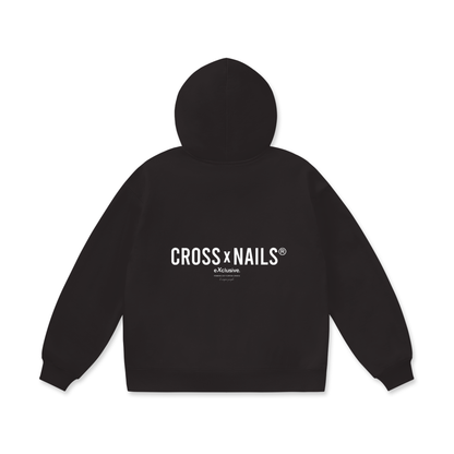 Crossxnails Oversize Heavyweight Fleece Hoodie - Crossxnails Weargood