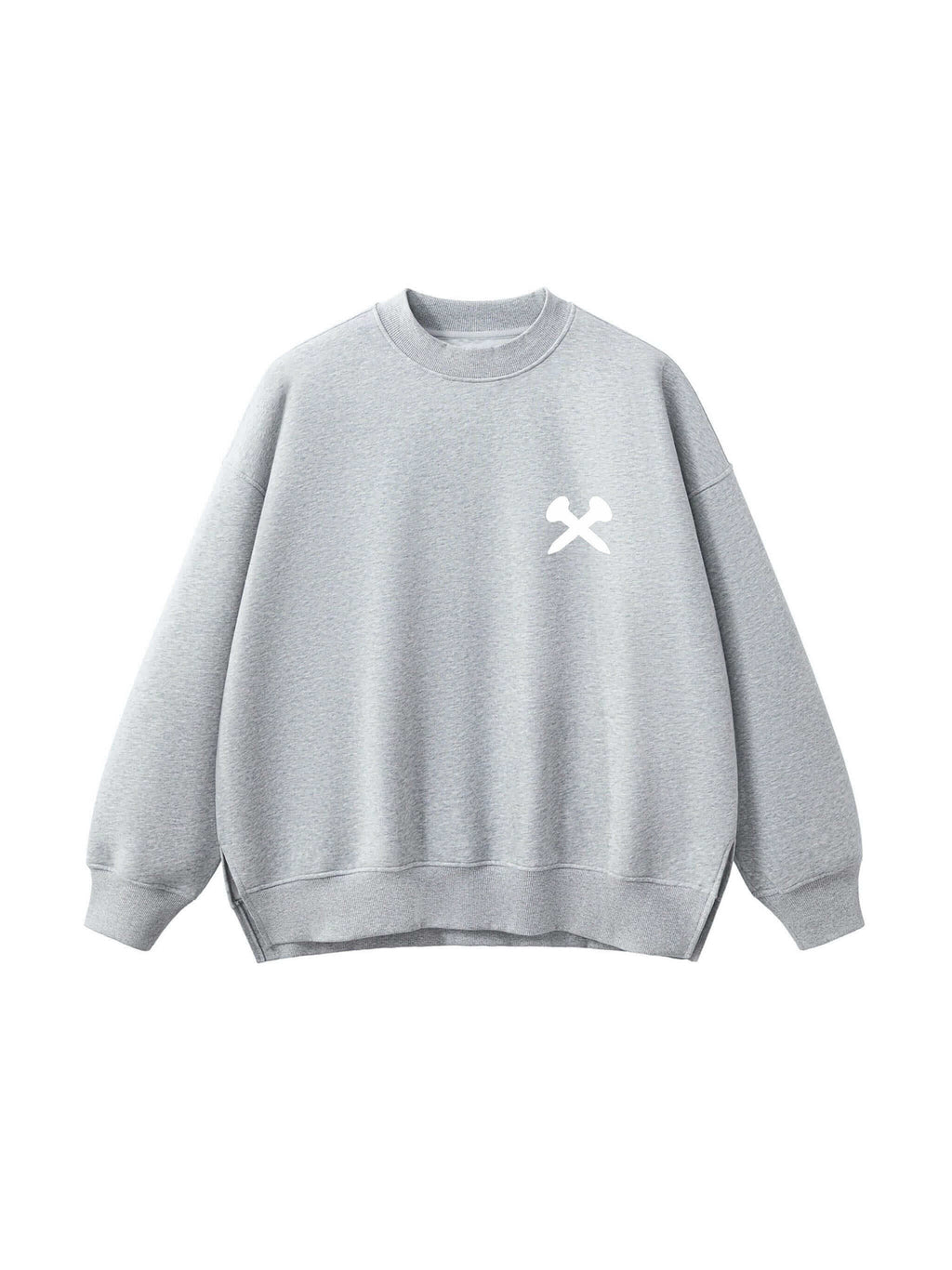 Crossxnails Fleece Side Slit Crewneck by Crossxnails Weargood
