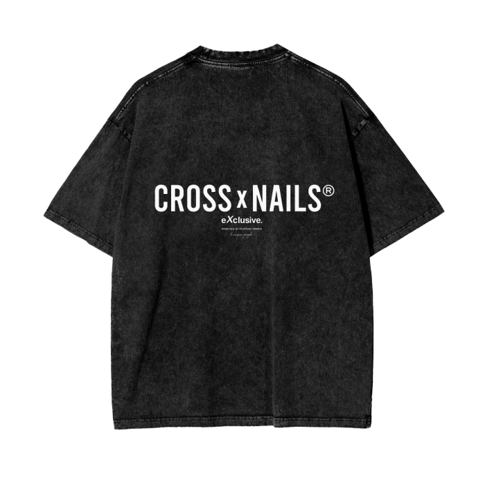 Crossxnails Acid Wash Oversize T-Shirt - Crossxnails Weargood