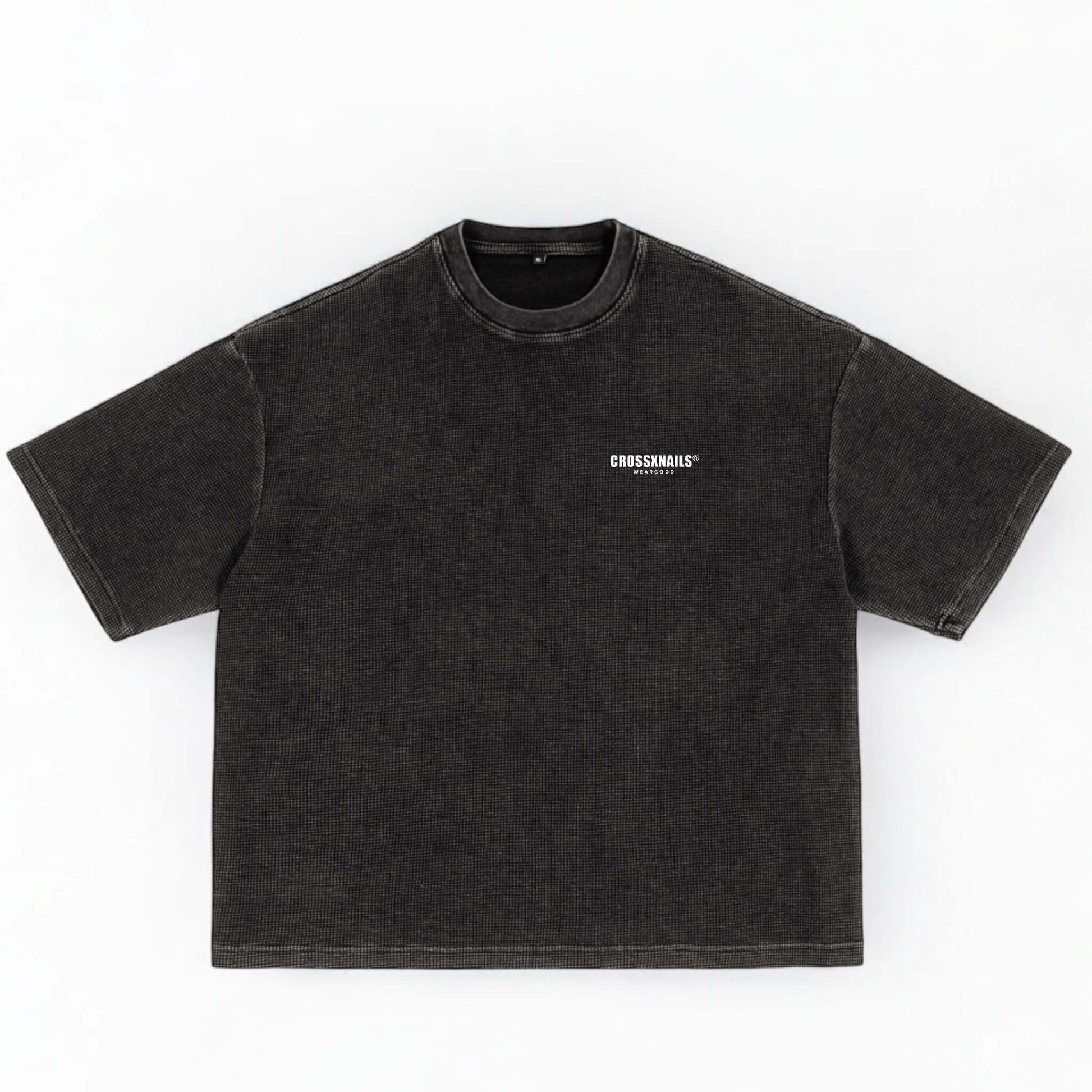 Crossxnails Textured Boxy T-Shirt - Crossxnails Weargood