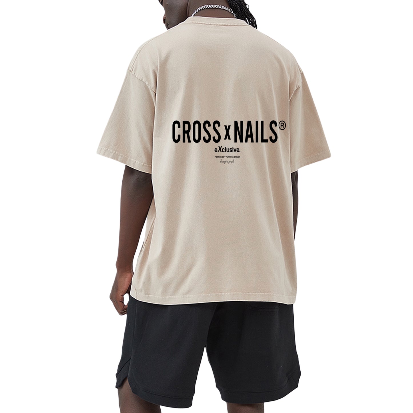 Crossxnails Acid Wash Oversize T-shirt