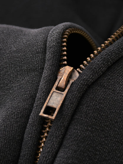 X Zip-Through Boxy Hoodie