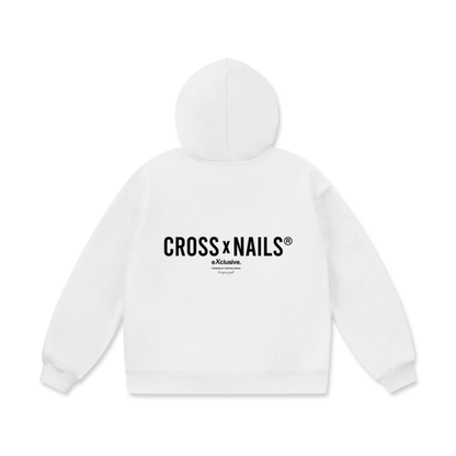 CROSSXNAILS OVERSIZE FLEECE HOODIE - CROSSXNAILS Weargood  