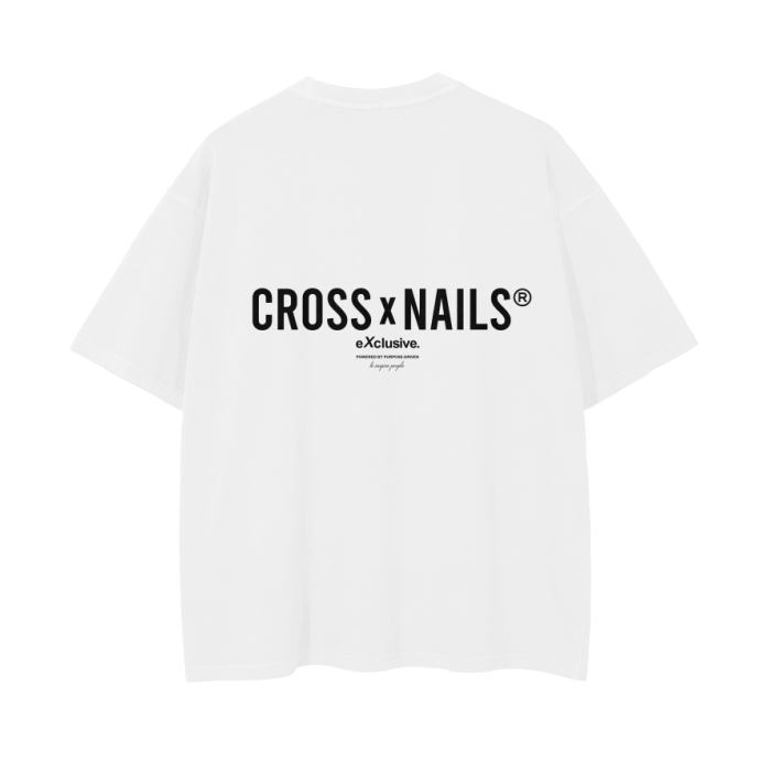 CROSSXNAILS VINTAGE WASH DROP SHOULDER T-SHIRT - CROSSXNAILS Weargood  