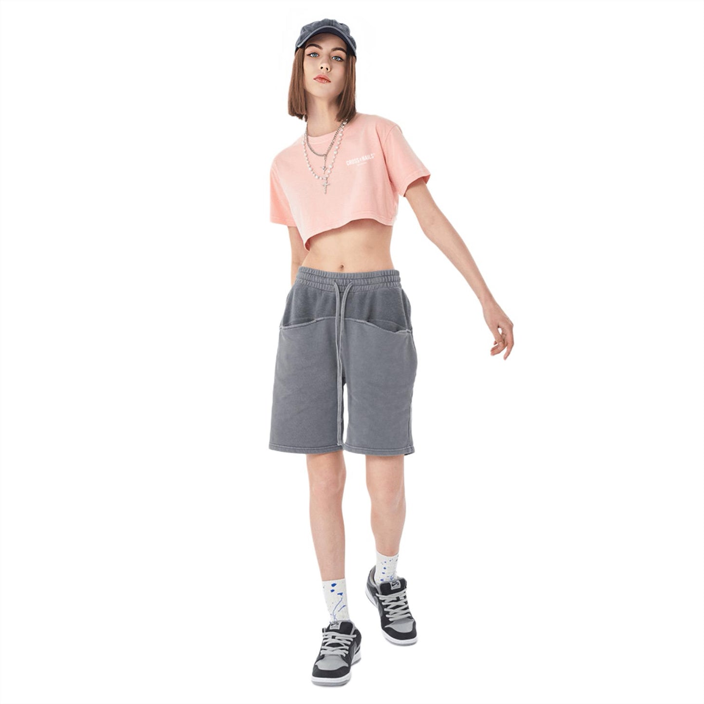 Crossxnails Washed Crop Top - Crossxnails Weargood