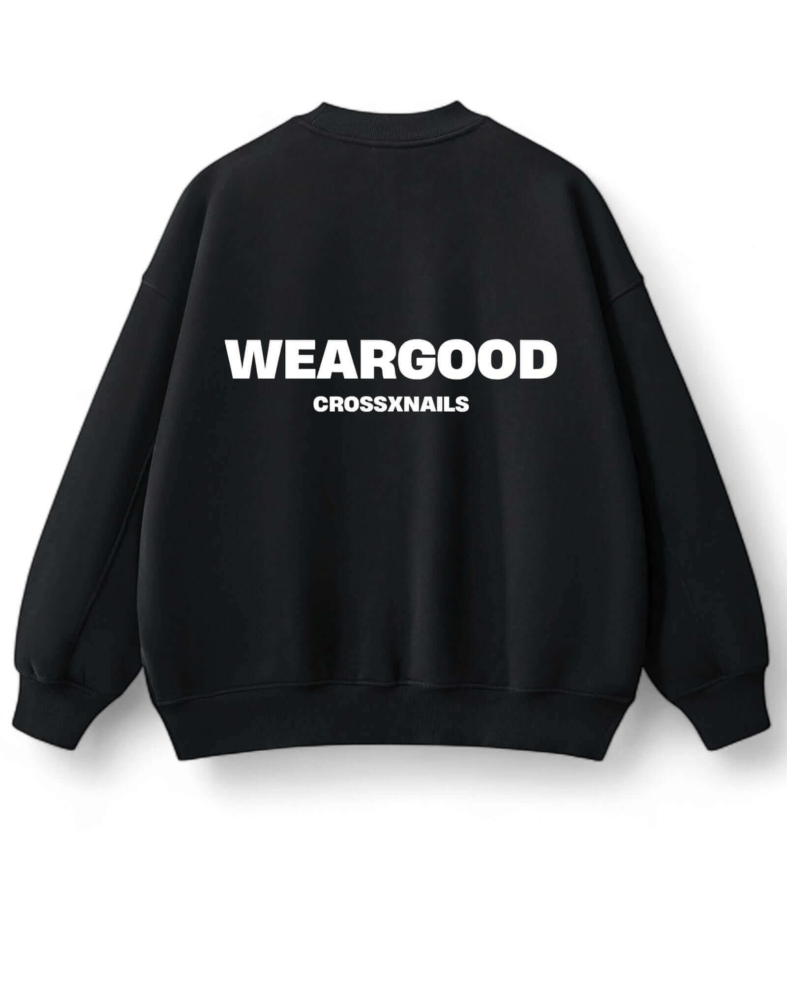 Crossxnails Fleece Side Slit Crewneck by Crossxnails Weargood