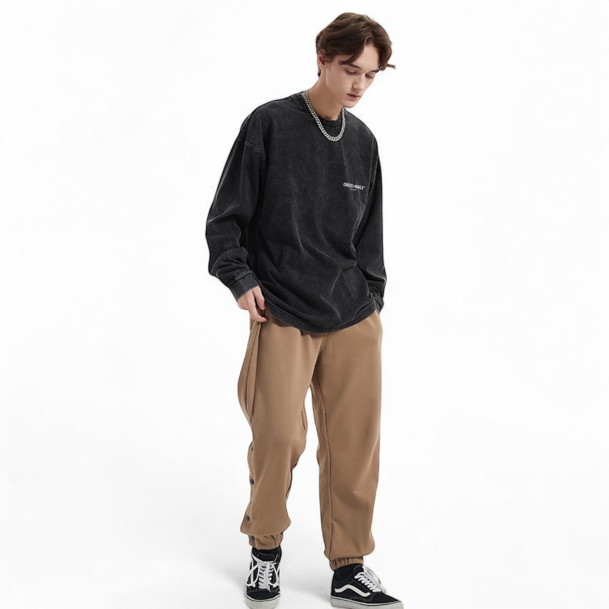 Crossxnails Vintage Wash Sweatshirt - Crossxnails Weargood