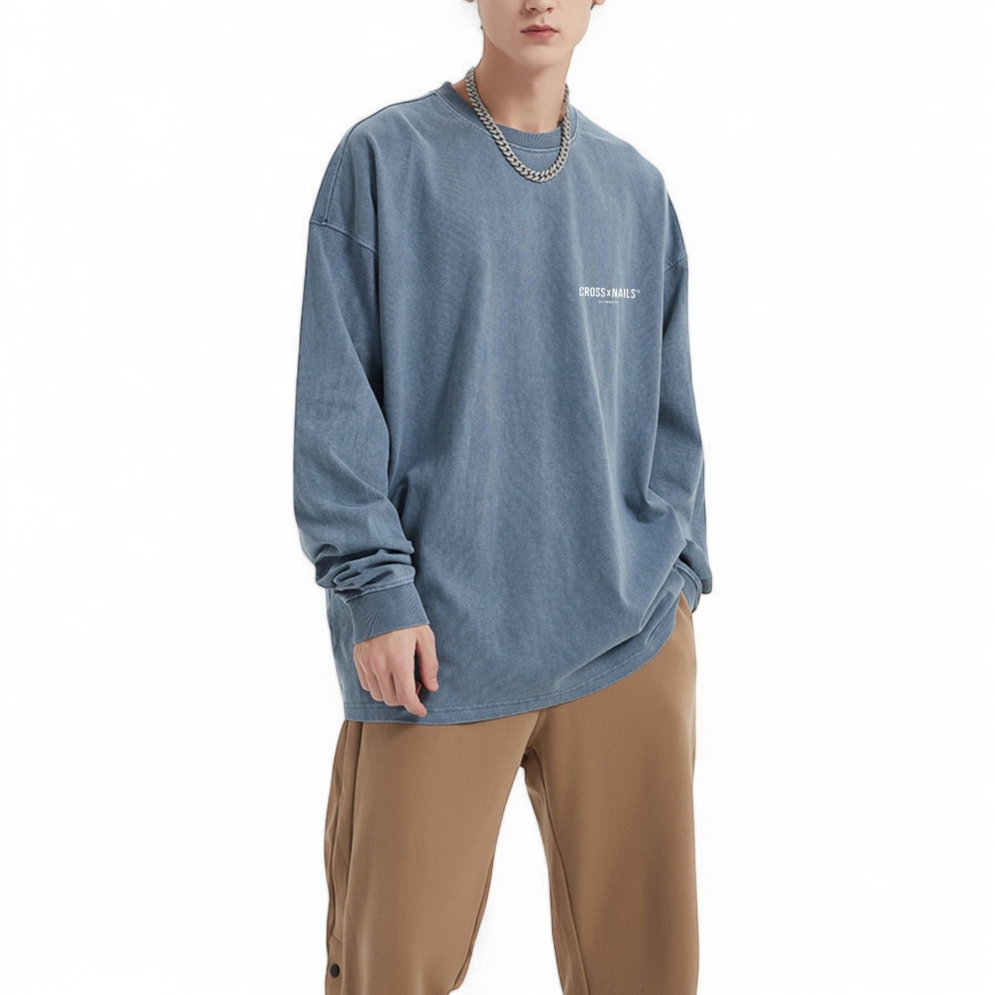 Crossxnails Vintage Wash Sweatshirt - Crossxnails Weargood