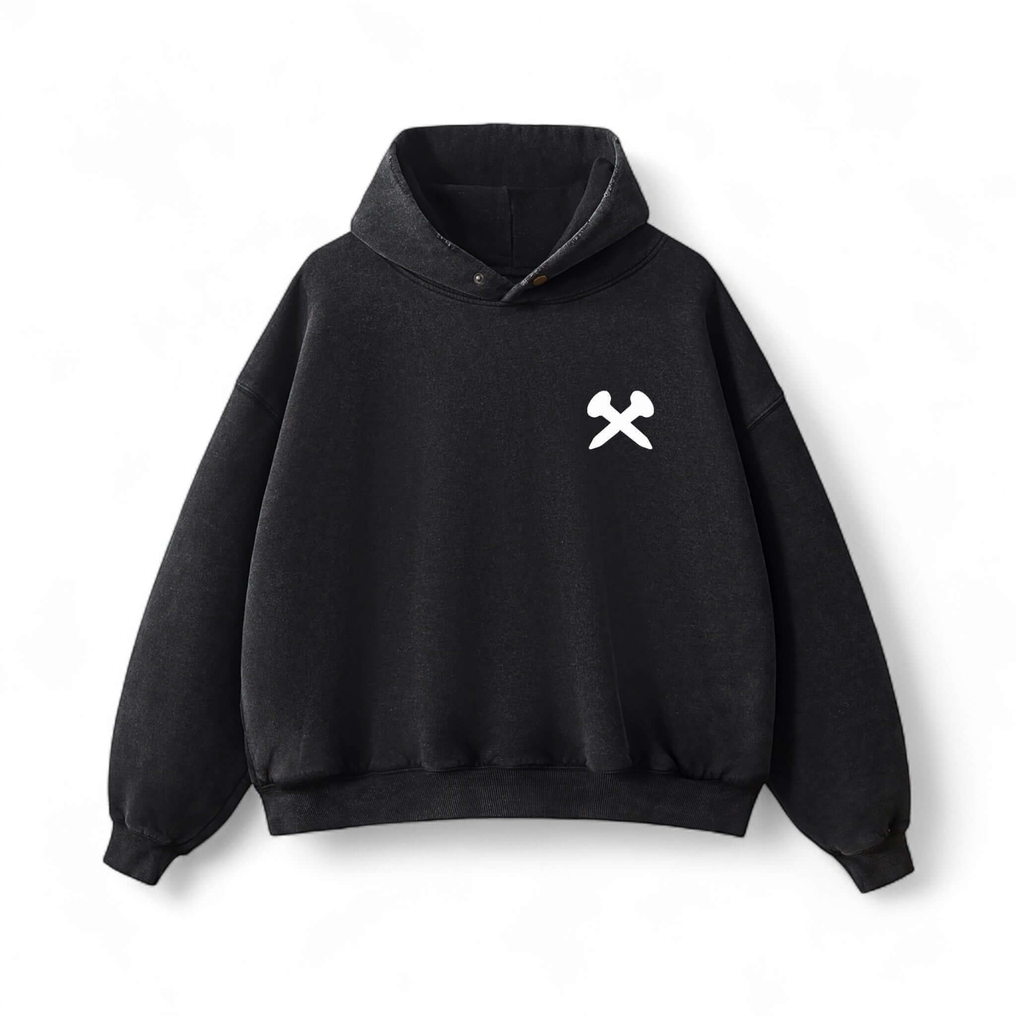 Crossxnails Oversized Washed Hoodie