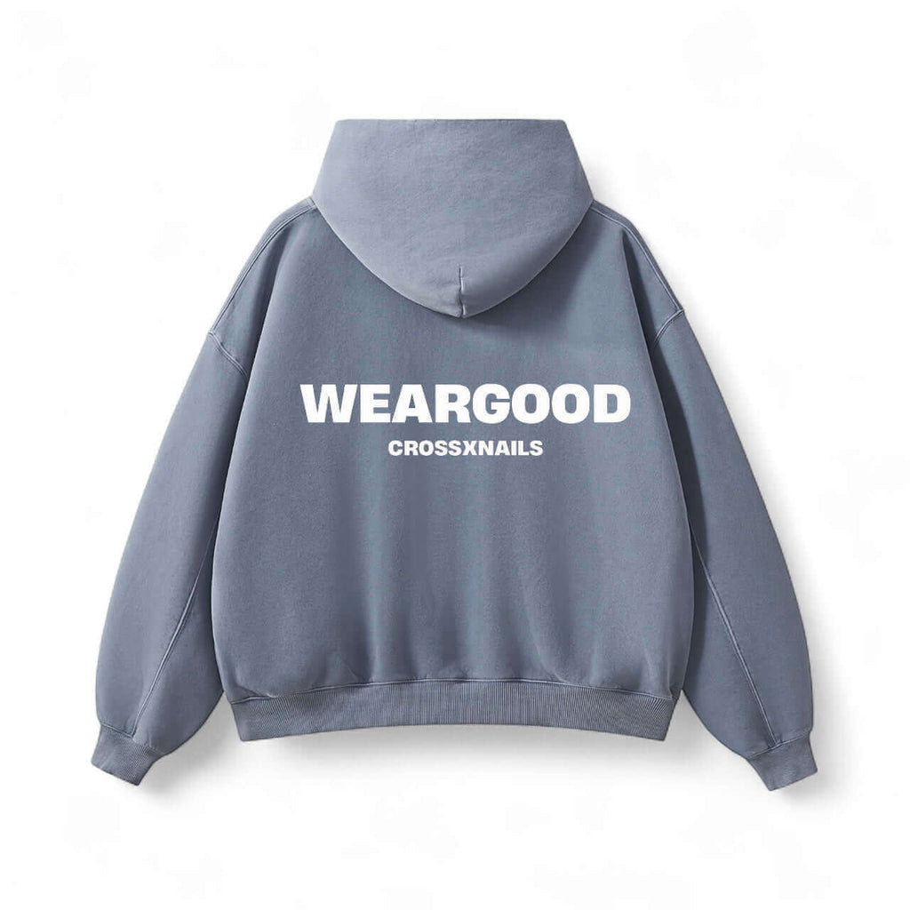 Crossxnails Oversized Washed Hoodie