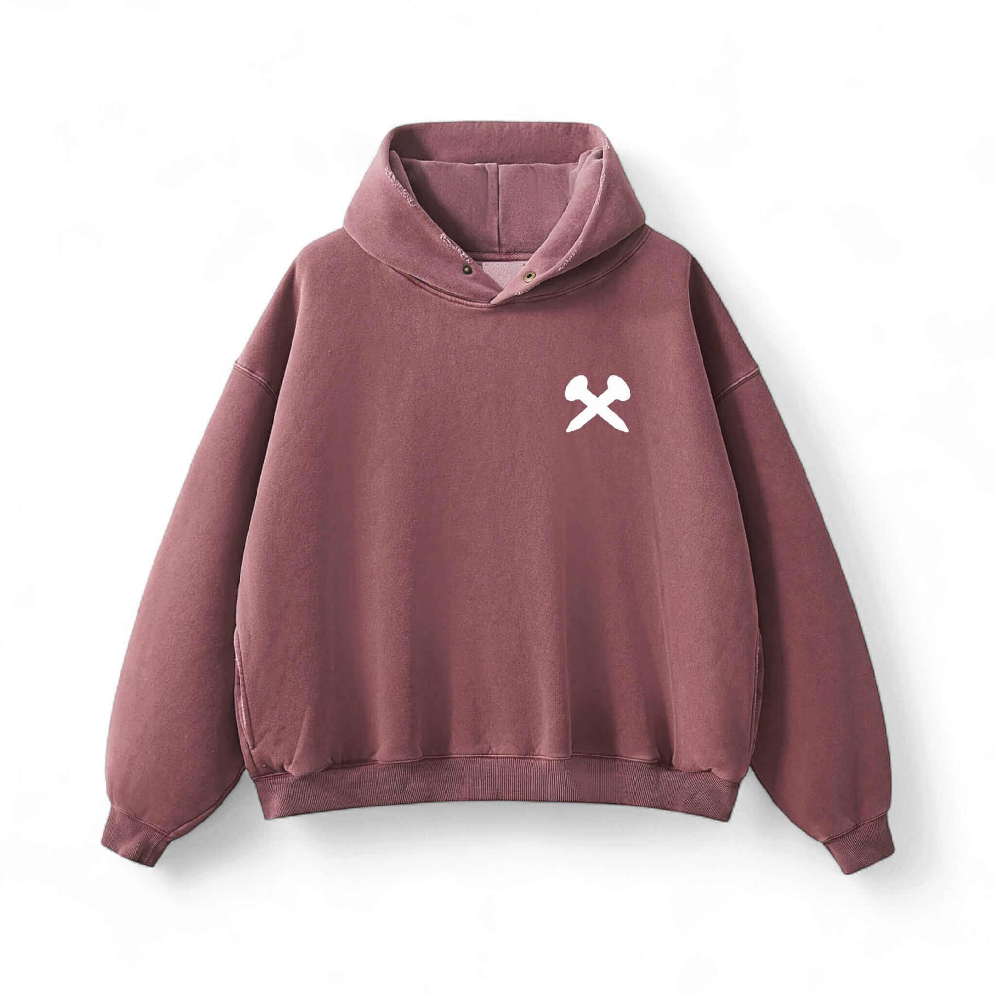 Crossxnails Oversized Washed Hoodie