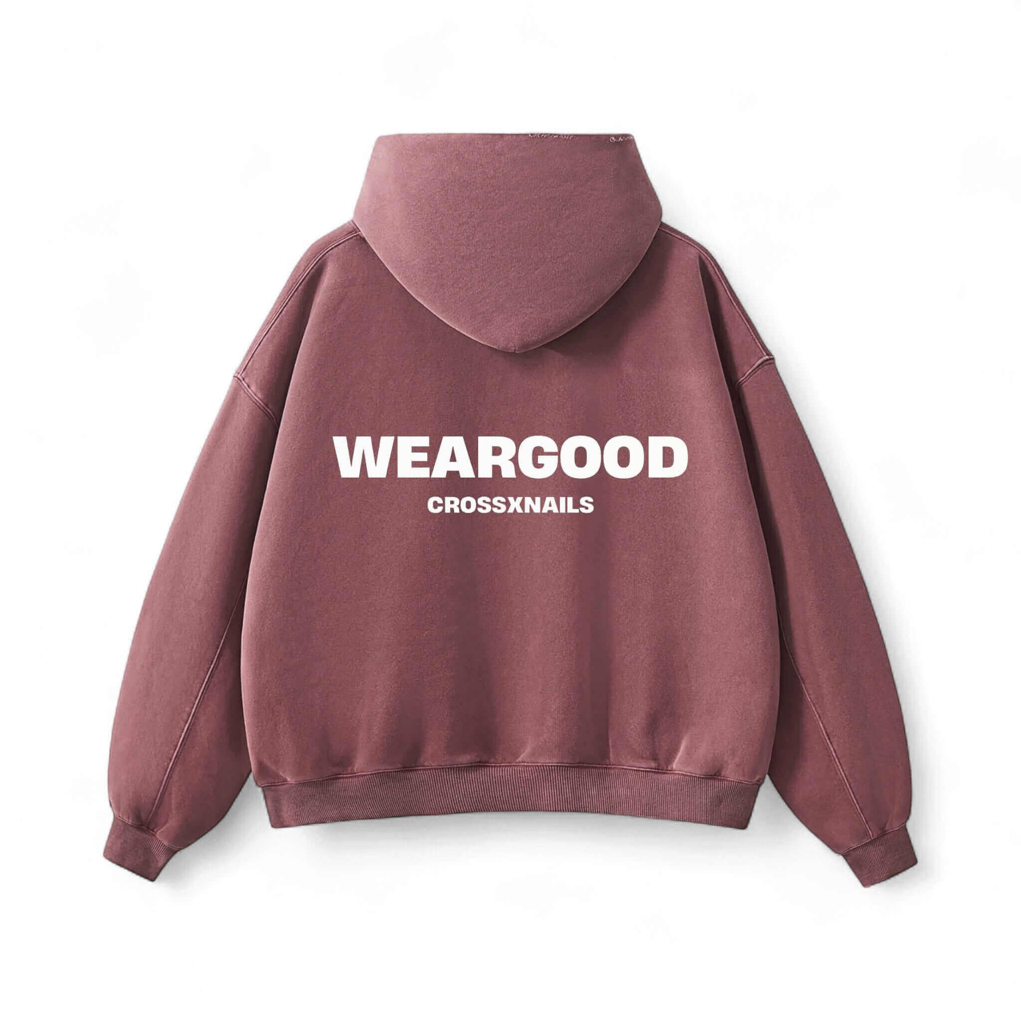 Crossxnails Oversized Washed Hoodie