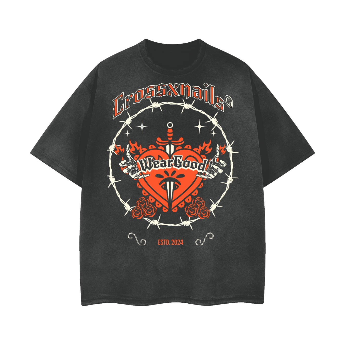 WearGood Crossxnails® Tee – Timeless Comfort, Effortless Streetwear - Crossxnails Weargood