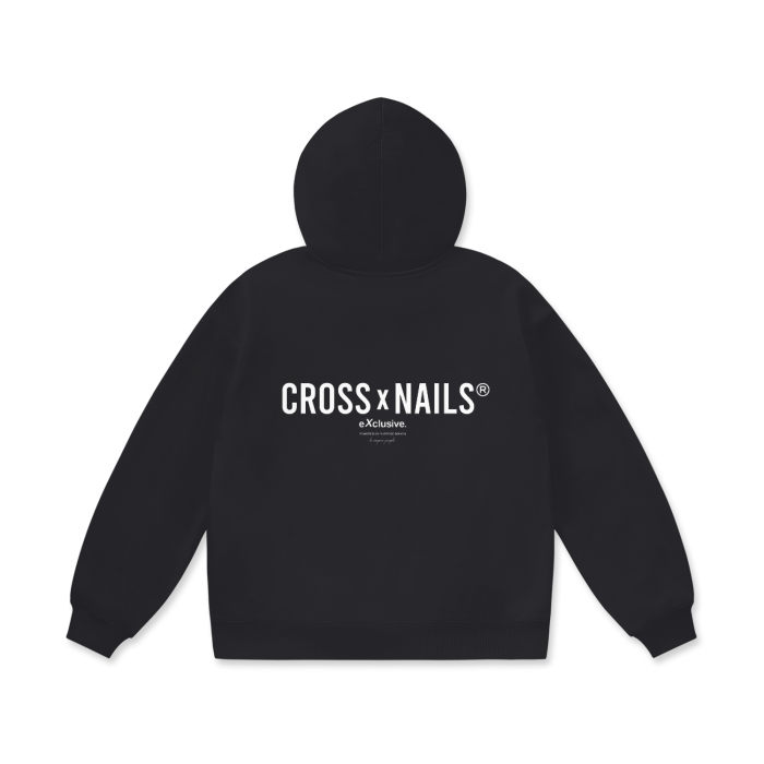 CROSSXNAILS HEAVYWEIGHT OVERSIZED FLEECE HOODIE - CROSSXNAILS Weargood  