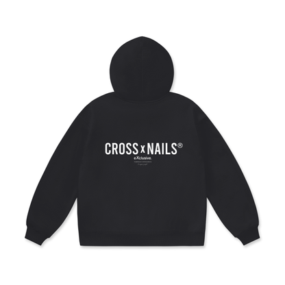 CROSSXNAILS HEAVYWEIGHT OVERSIZED FLEECE HOODIE - CROSSXNAILS Weargood  