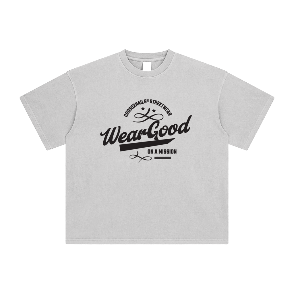 Weargood Enzyme Washed T-Shirt - Crossxnails Weargood