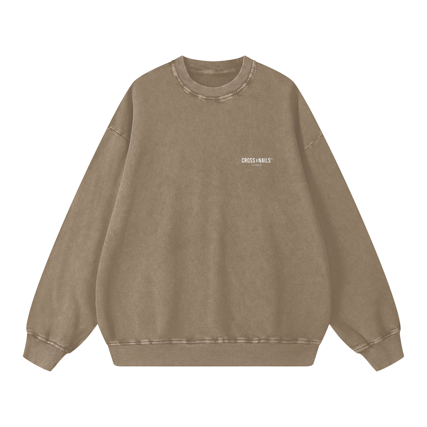 Crossxnails Vintage Wash Sweatshirt - Crossxnails Weargood