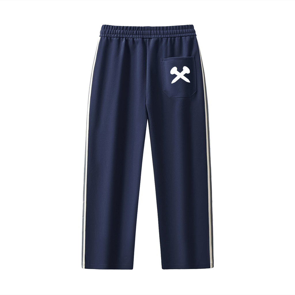 Crossxnails Straight Leg Joggers with Side Stripe by Crossxnails Weargood