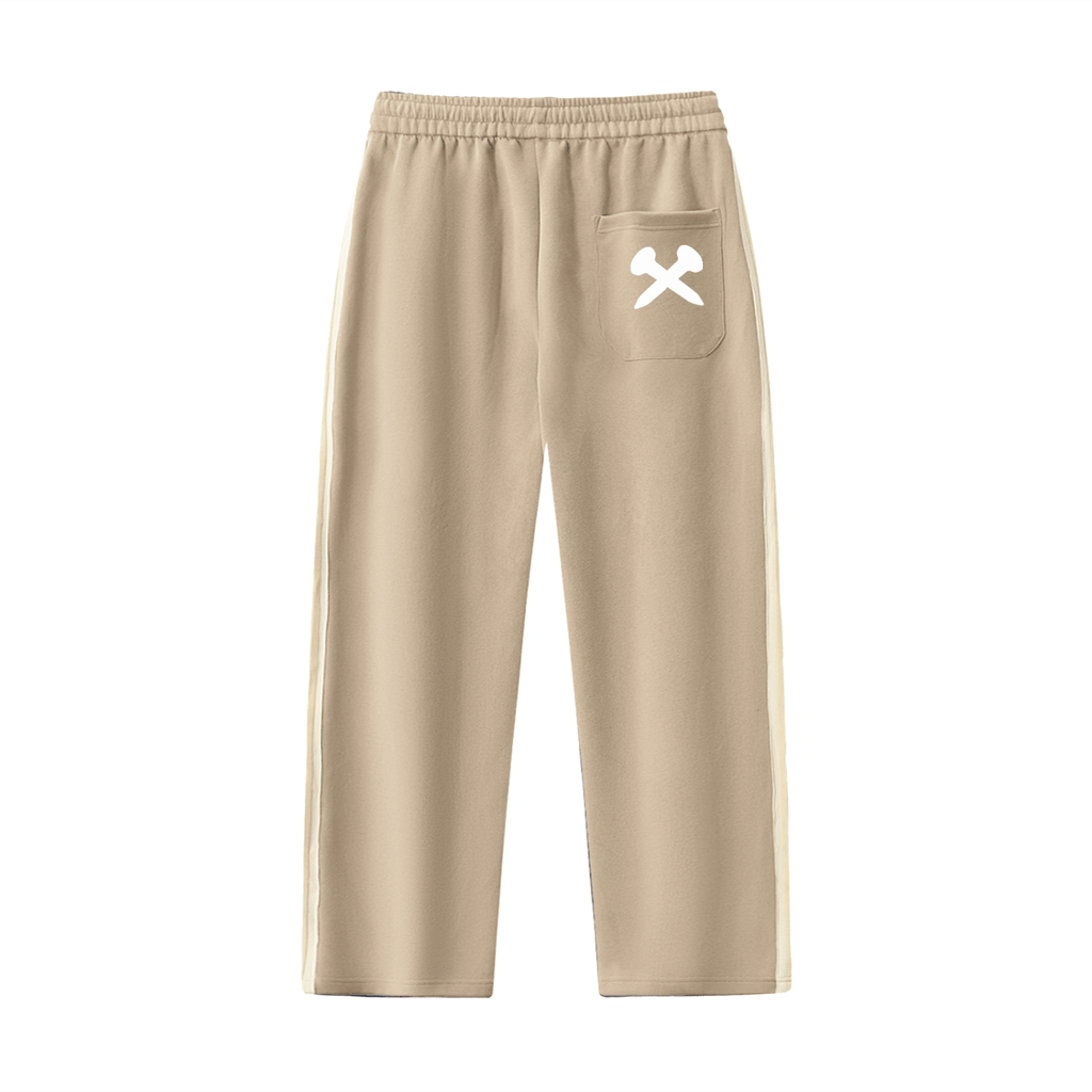 Crossxnails Straight Leg Joggers with Side Stripe by Crossxnails Weargood