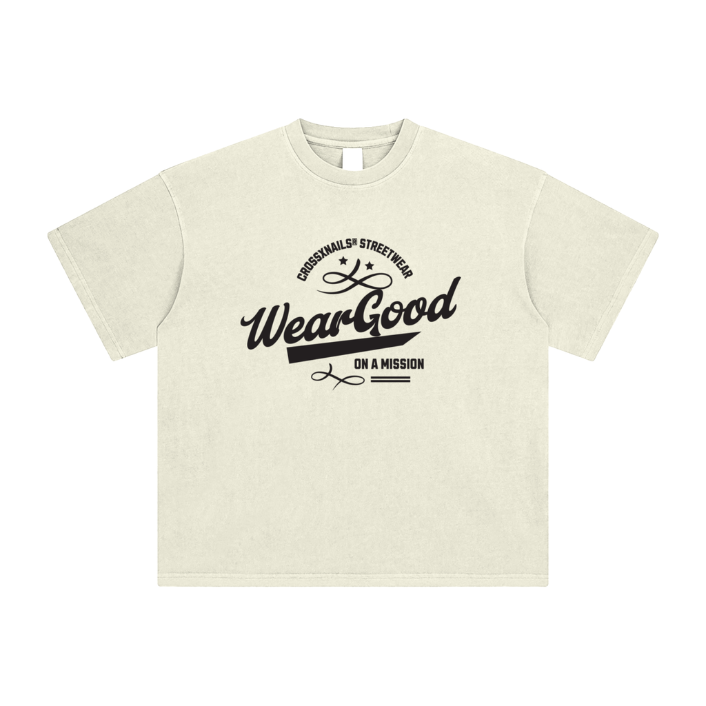 Weargood Enzyme Washed T-Shirt - Crossxnails Weargood