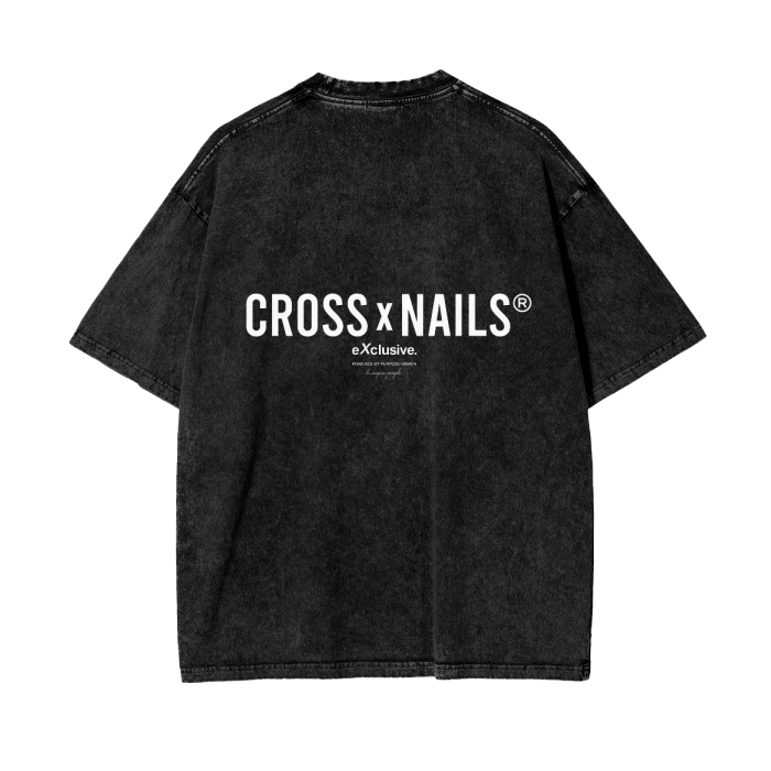 Crossxnails Acid Wash Oversize T-Shirt