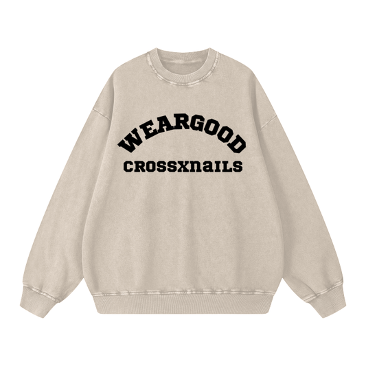 Crossxnails Weargood Oversize Sweatshirt - Crossxnails Weargood