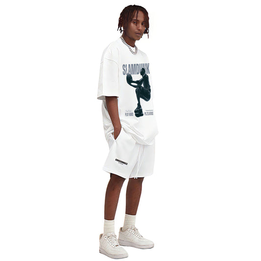 The Kings Vintage Wash Drop Shoulder T-Shirt - Crossxnails Weargood