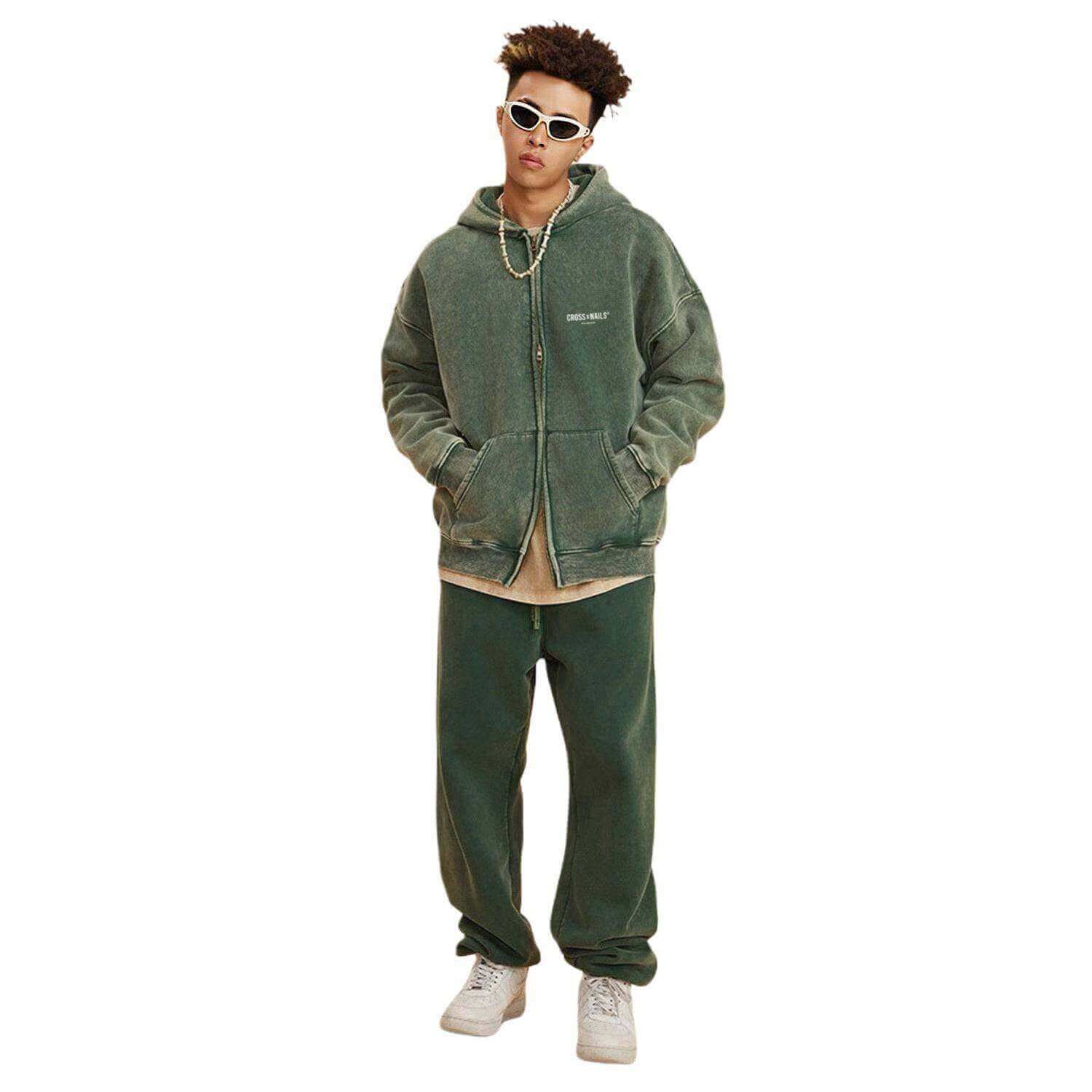 Crossxnails Zip-Through Hoodie - Crossxnails Weargood