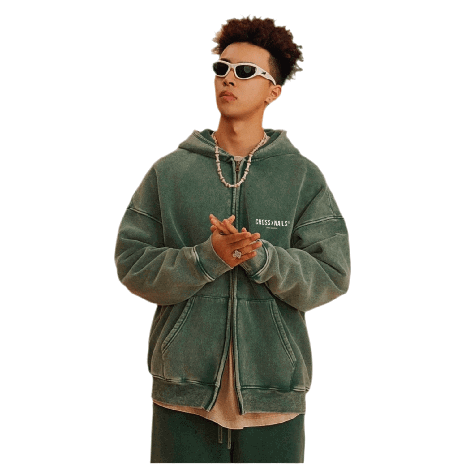 Crossxnails Zip-Through Hoodie - Crossxnails Weargood