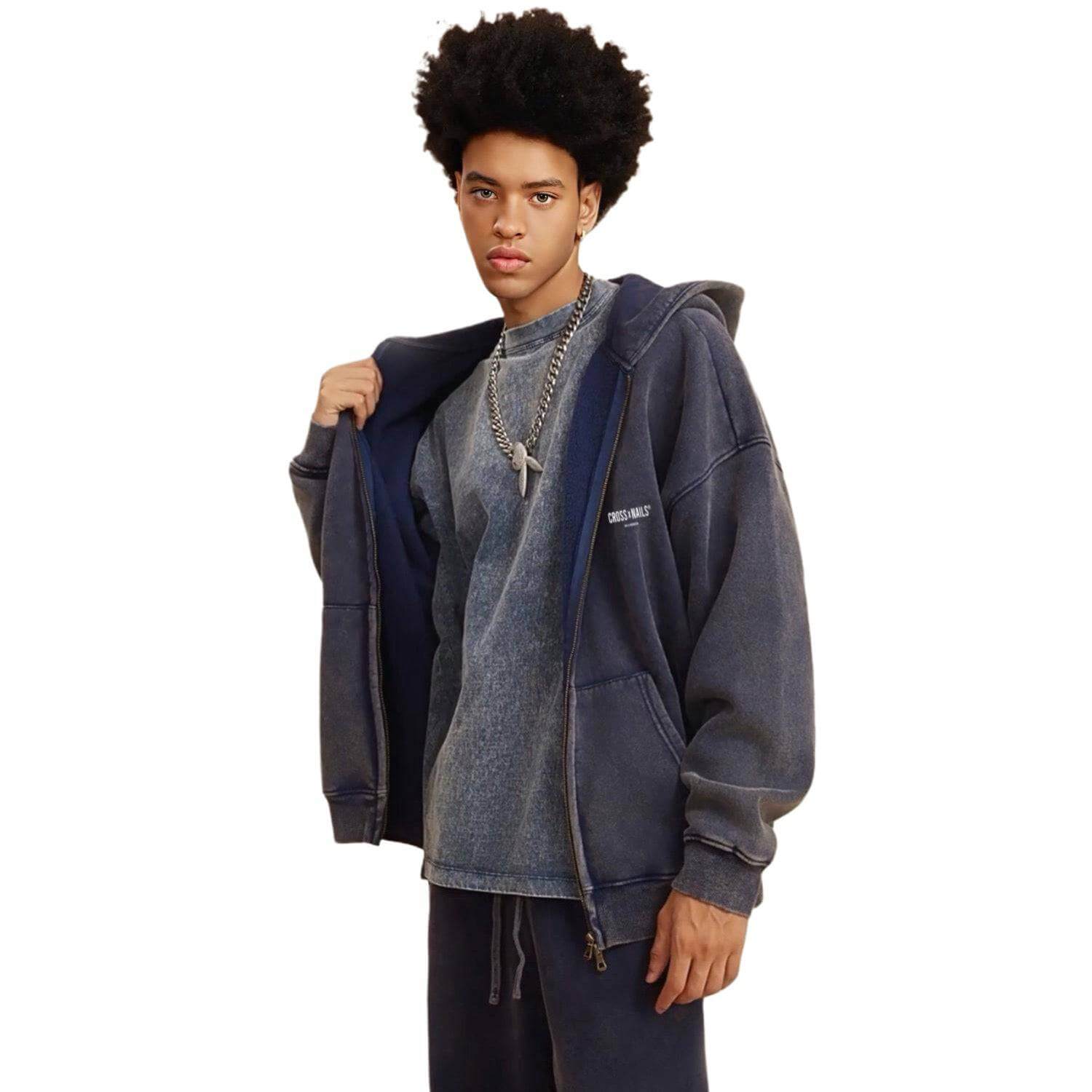 Crossxnails Zip-Through Hoodie - Crossxnails Weargood